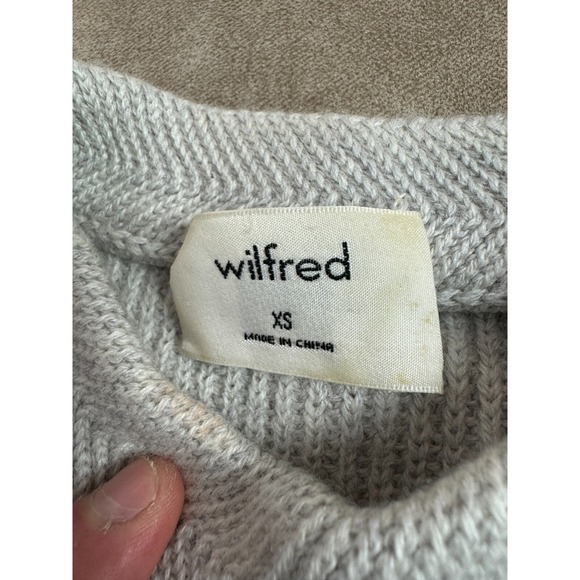 Wilfred Womens Merino Wool Sleeveless Side Slit Knit Pullover Gray Dress XS - Picture 6 of 9